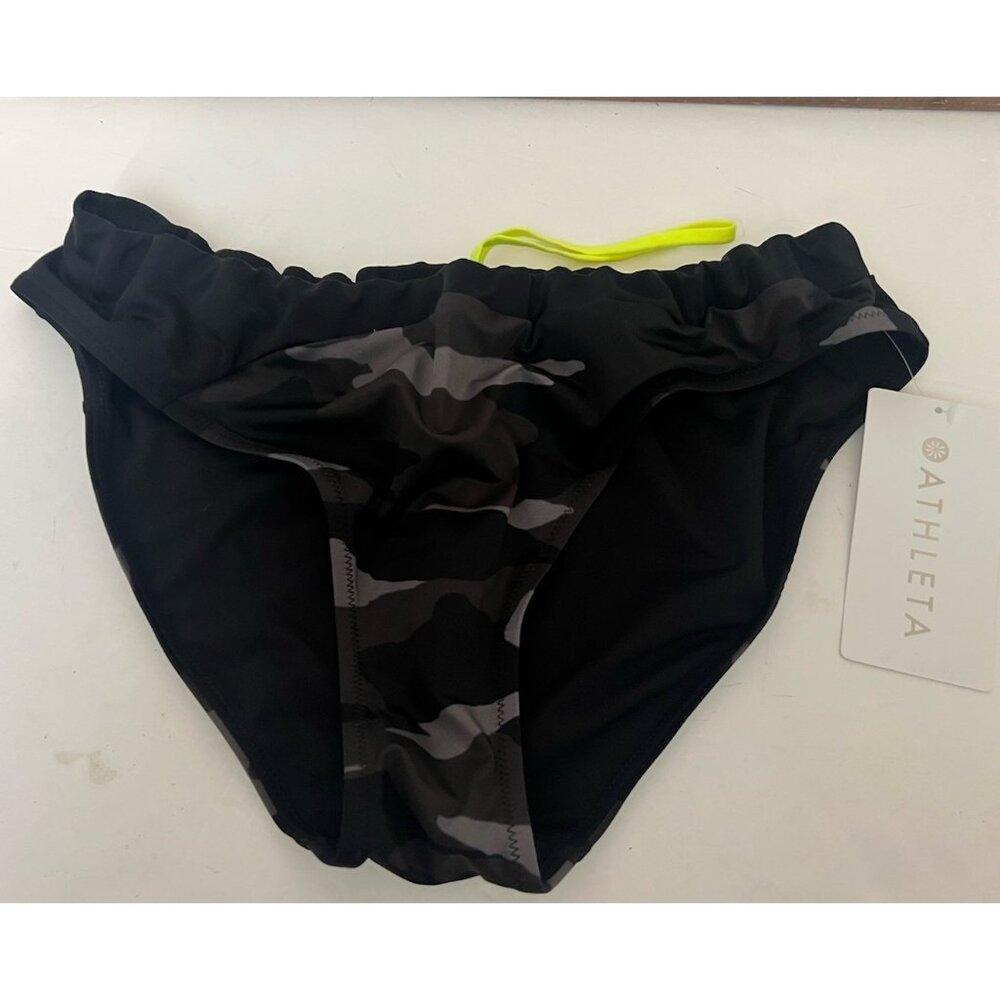 Athleta NWT Large Camo Freestyle‎ Bikini Full Bottom 422965 camouflage.       V